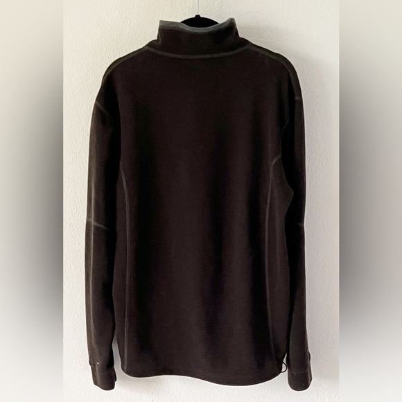 Lowe Alpine Women's Brown Quarter Zip Wool Blend Polartec Active Sweater Medium - Picture 8 of 14